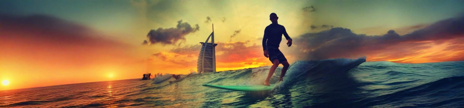 surfing-dubai-sunset
