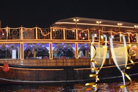 New Year Party In Dubai Creek - Dhow Cruise Party at Dubai Creek - Lower Deck Without Transfers
