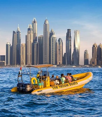 Yellow Boats Dubai - Yellow Boats 60 Minutes - Dubai Marina Tour Without Transfers