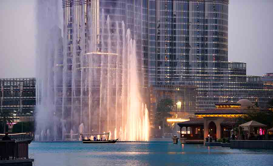 downtown fountain burj khalifa ride
