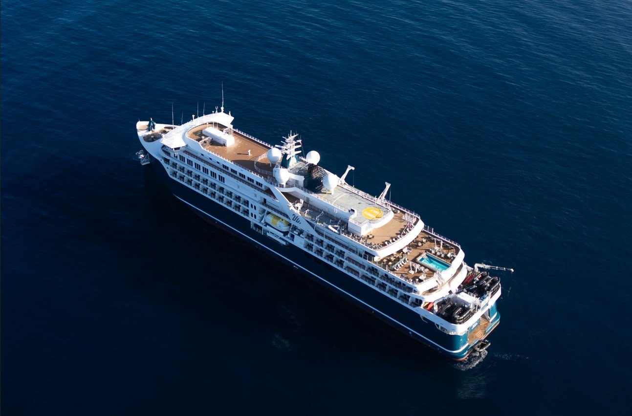 Cruise ship in sea