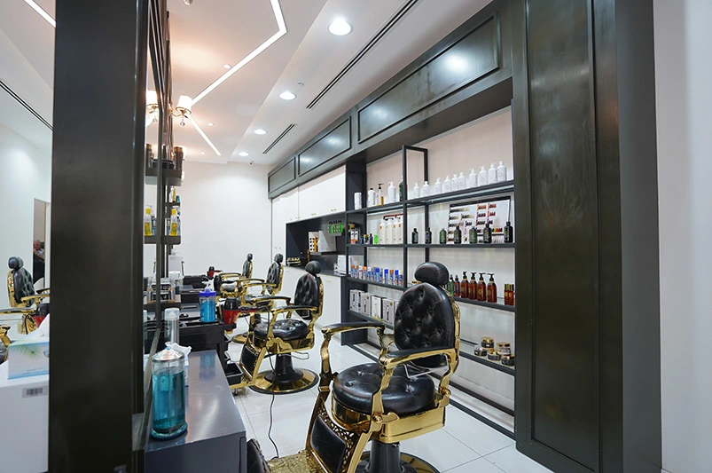 Men's Hair Salon Men's Grooming Barber Shop Dubai Gold Comb Salon