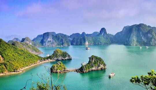 Halong Bay in Northeastern Vietnam