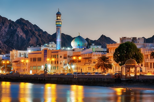 Mosque near water body