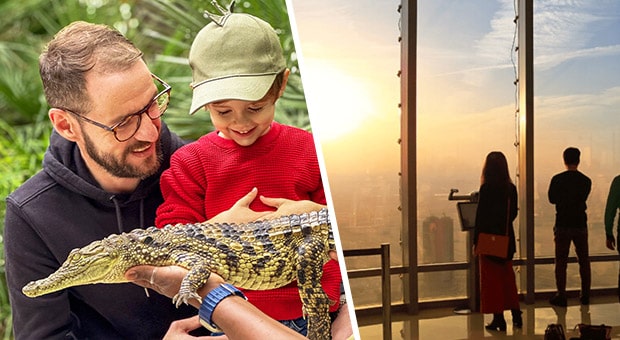 Book Dubai Crocodile Park and GET Burj Khalifa for only AED 145