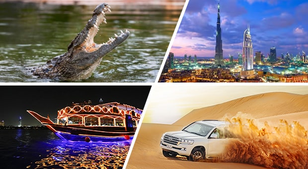 Dubai Crocodile Park with Dubai Premium Trio Package