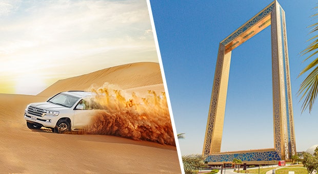 Book Desert Safari and GET Dubai Frame for only AED 25