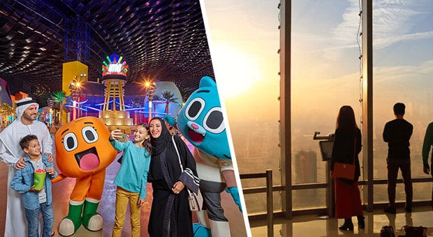 IMG Worlds Dubai + Burj Khalifa