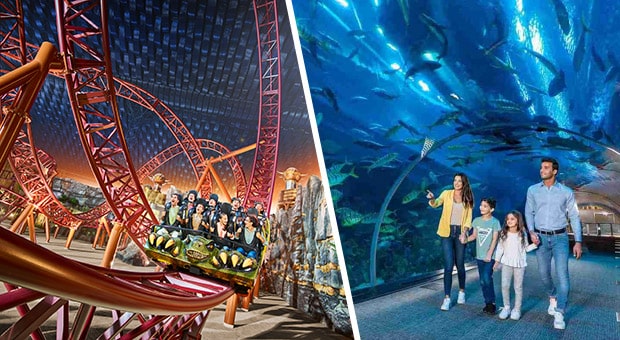 IMG Worlds Dubai + Dubai Aquarium