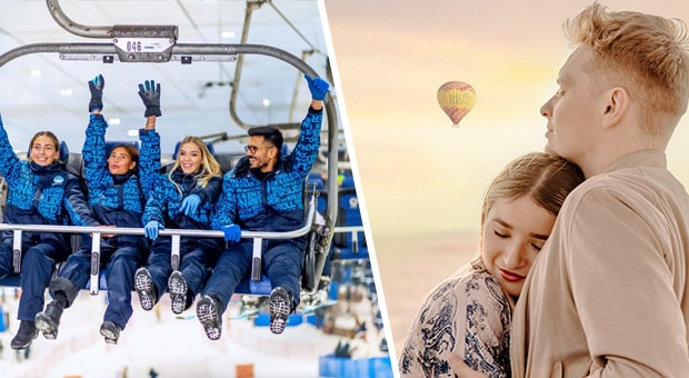 Book Ski Dubai & GET Hot Air Balloon