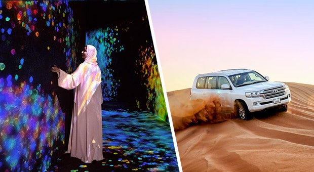 Teamlab Phenomena with Desert Safari Abu Dhabi