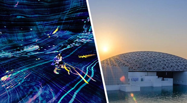 Teamlab Phenomena with Louvre Abu Dhabi